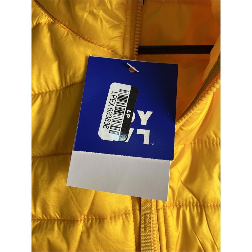 NWT JoyLab Quilted Puffer Vest Lily Yellow Full Zip Pockets Size XS NWT - Picture 8 of 8